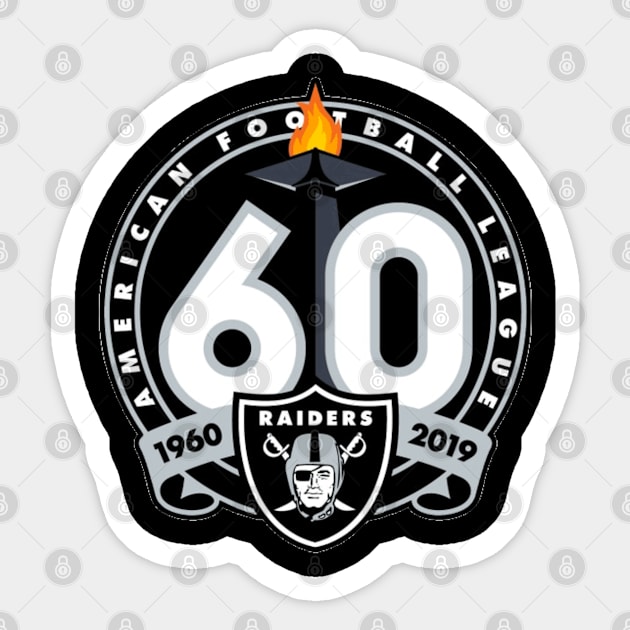 Raiders 60th Anniversary Celebration Sticker by capognad